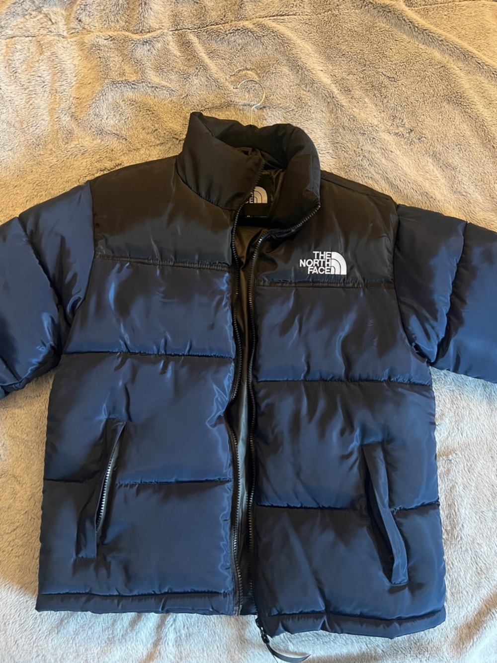 The North Face Dark Blue Quilted Puffer Jacket